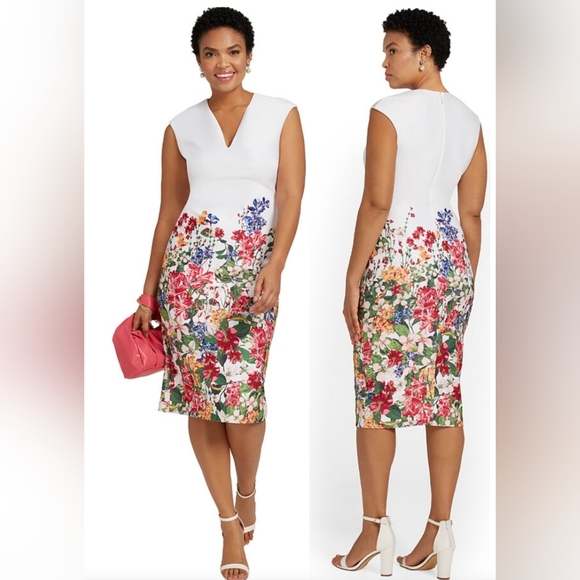 New York & Company Women's' Sheath Floral Dress - Picture 3 of 7